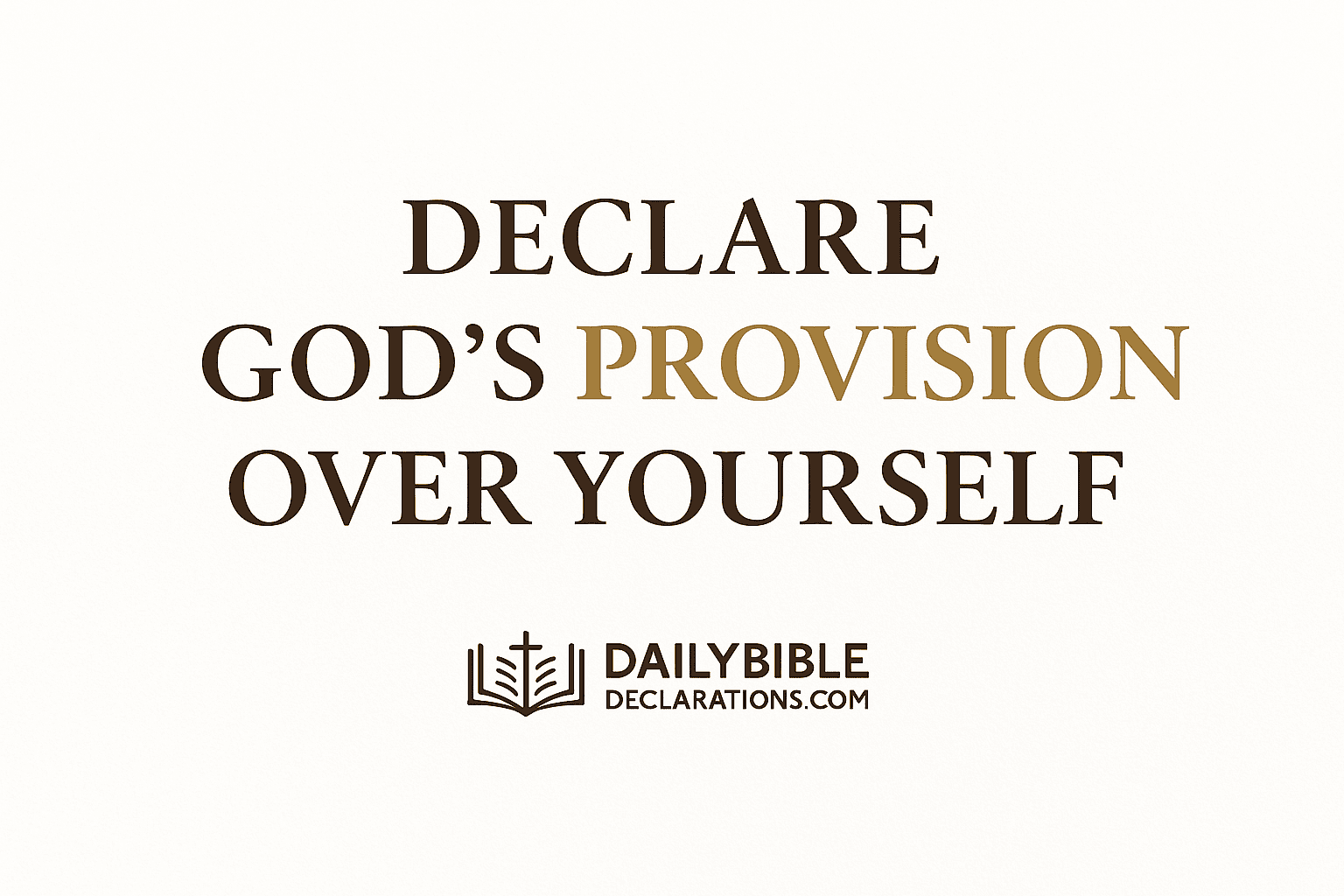 God's Provision