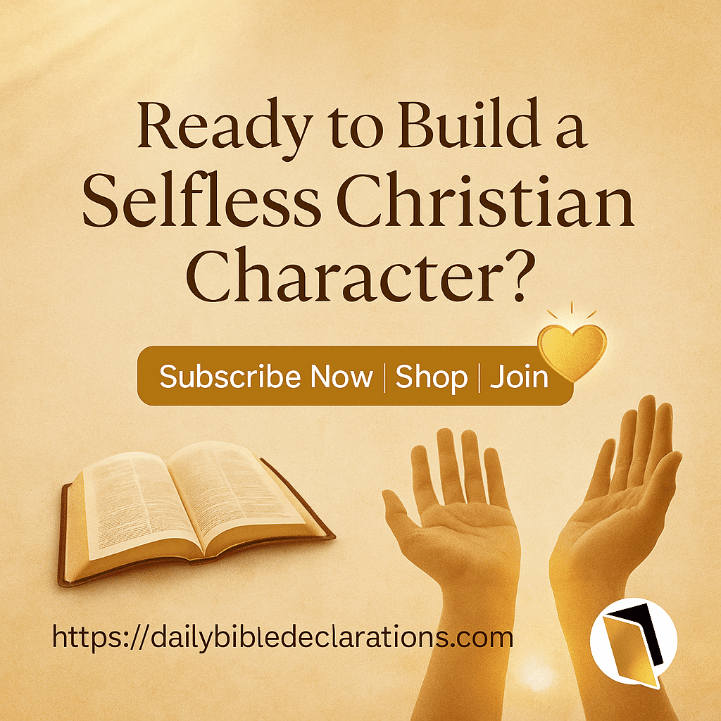 Selfless Christian character