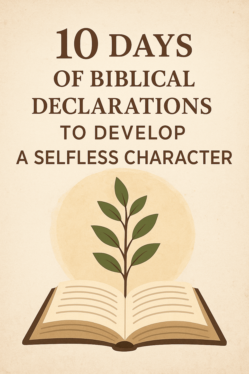 Biblical Declarations for Selflessness