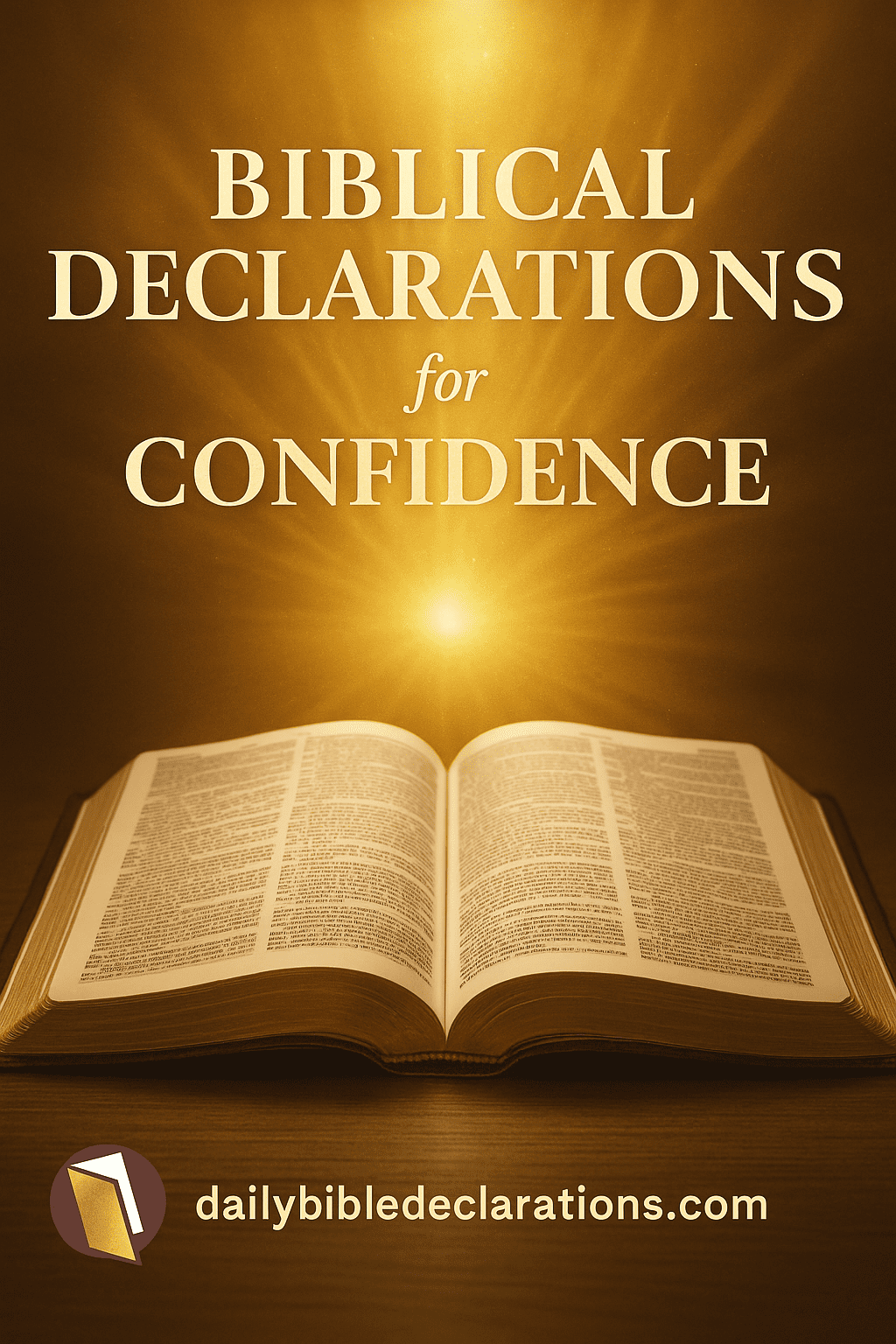 Biblical declarations for confidence