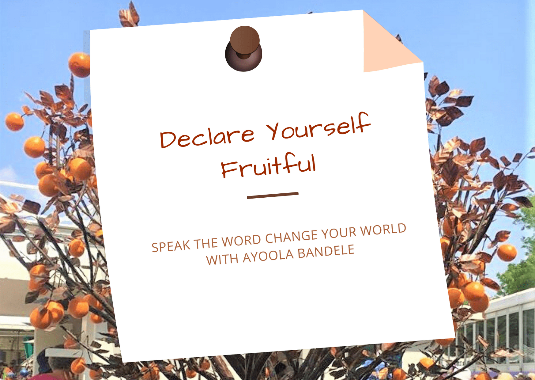 Fruitfulness declaration prompt card
