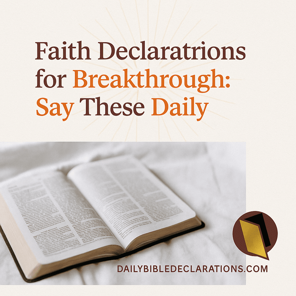 Speak God’s blessings over yourself