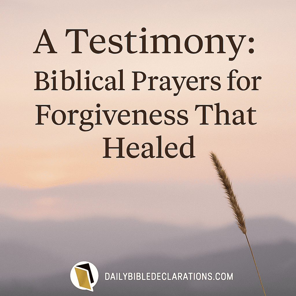 biblical prayers for forgiveness