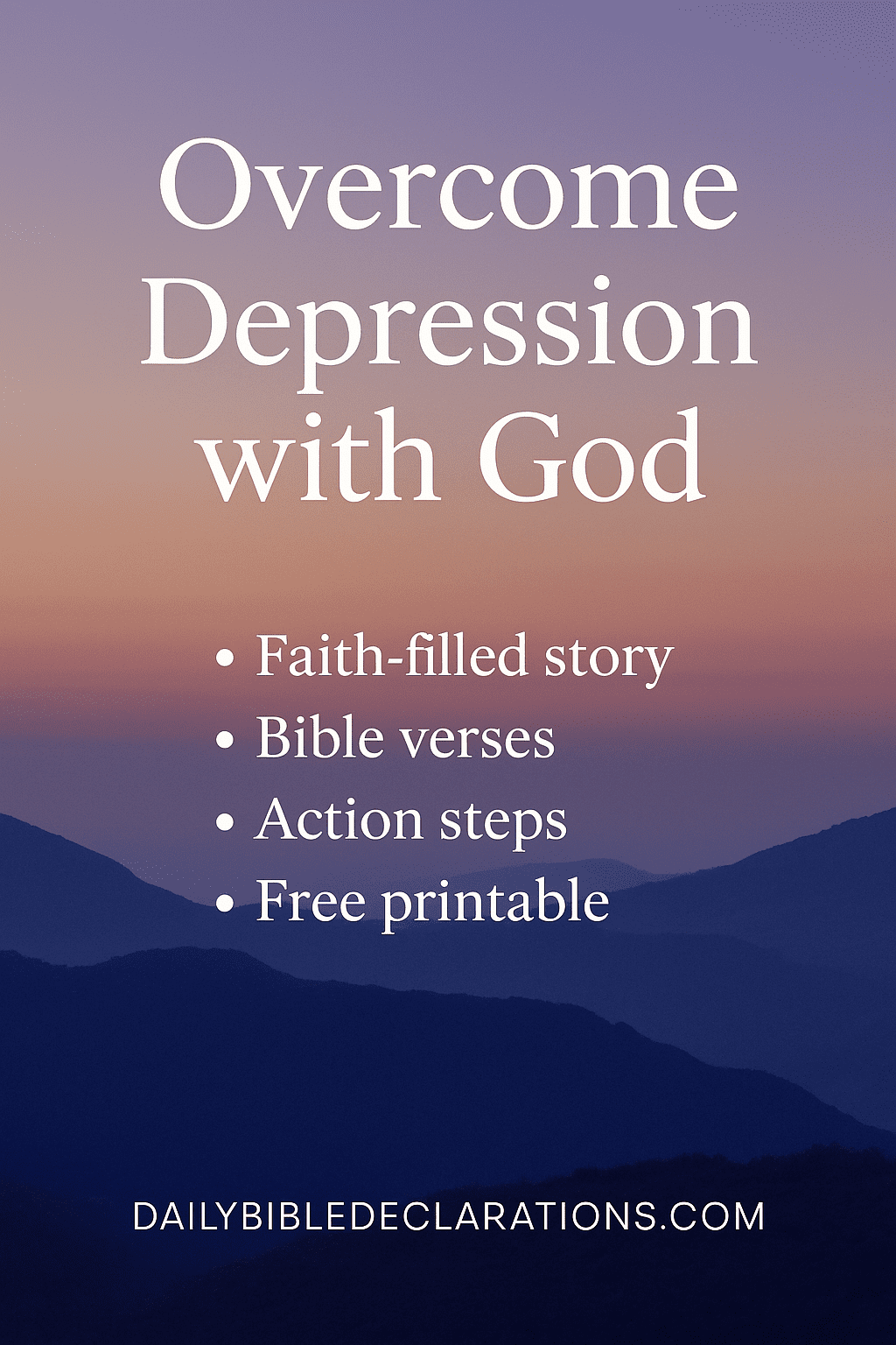 Overcome Depression with God