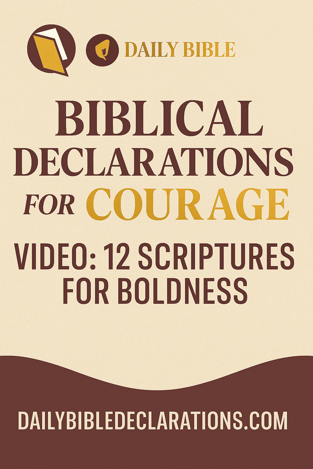 biblical declarations for courage