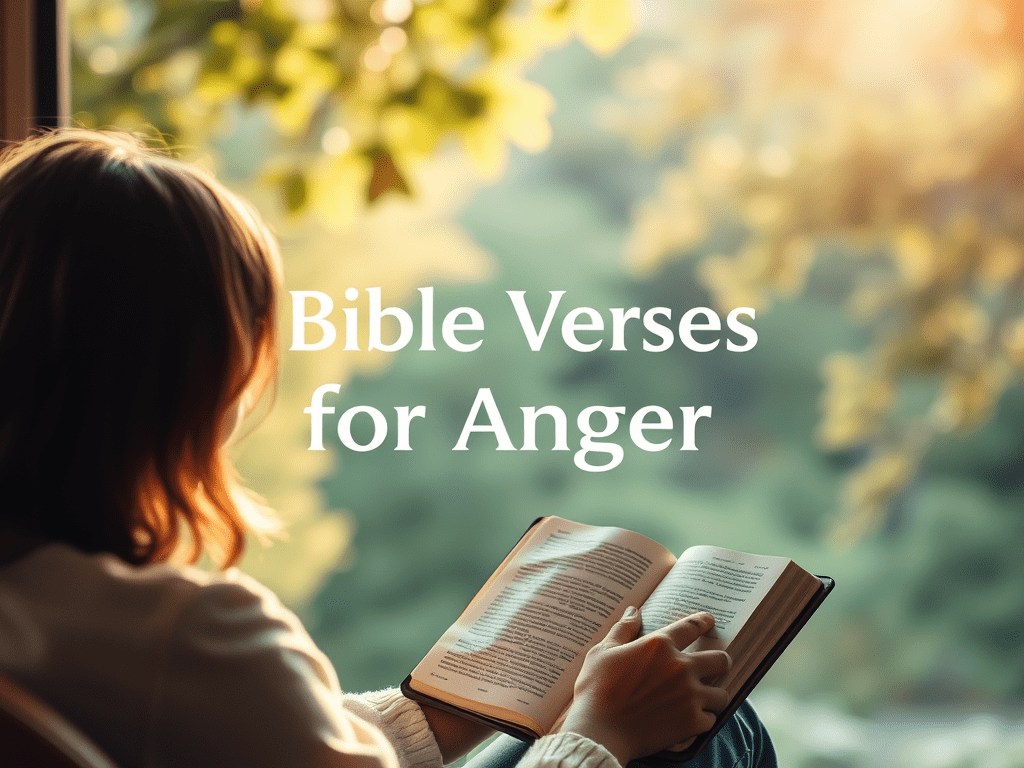 Bible verses for anger and healing
