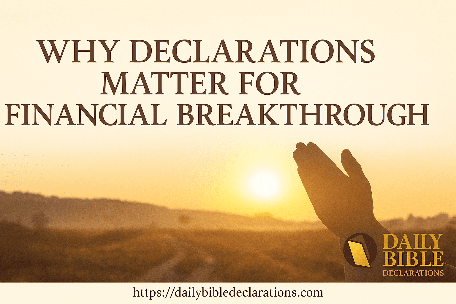 Biblical declarations of faith for finances