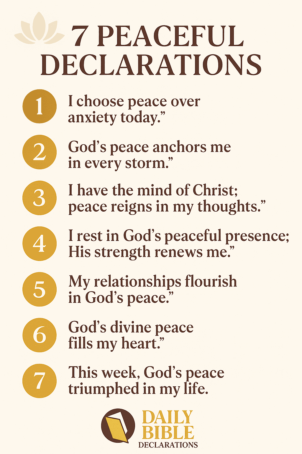 peaceful declarations