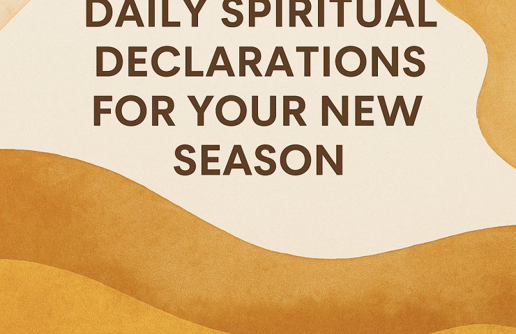 daily spiritual declarations