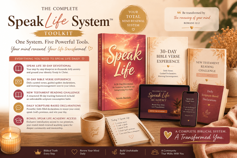 speak life toolkit, Christian affirmation cards